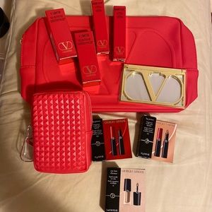 Valentino and Giorgio Armani make up set
